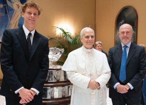 EVENTO - Il campione di tennis Sinner ricevuto da Papa Leone XIV