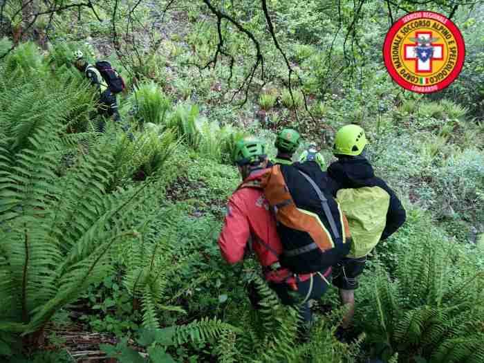 VALTELLINA - Recuperato escursionista ferito in Val Malgina