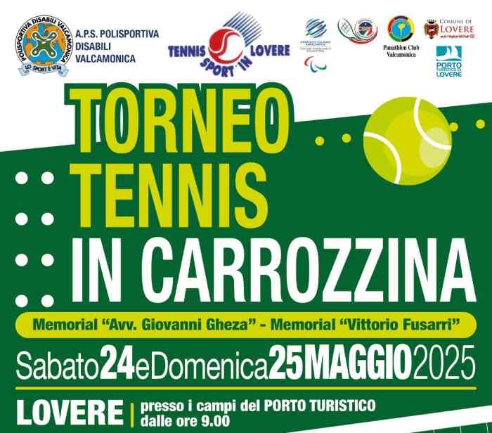 SPORT - Tennis in carrozzina al Porto Turistico di Lovere