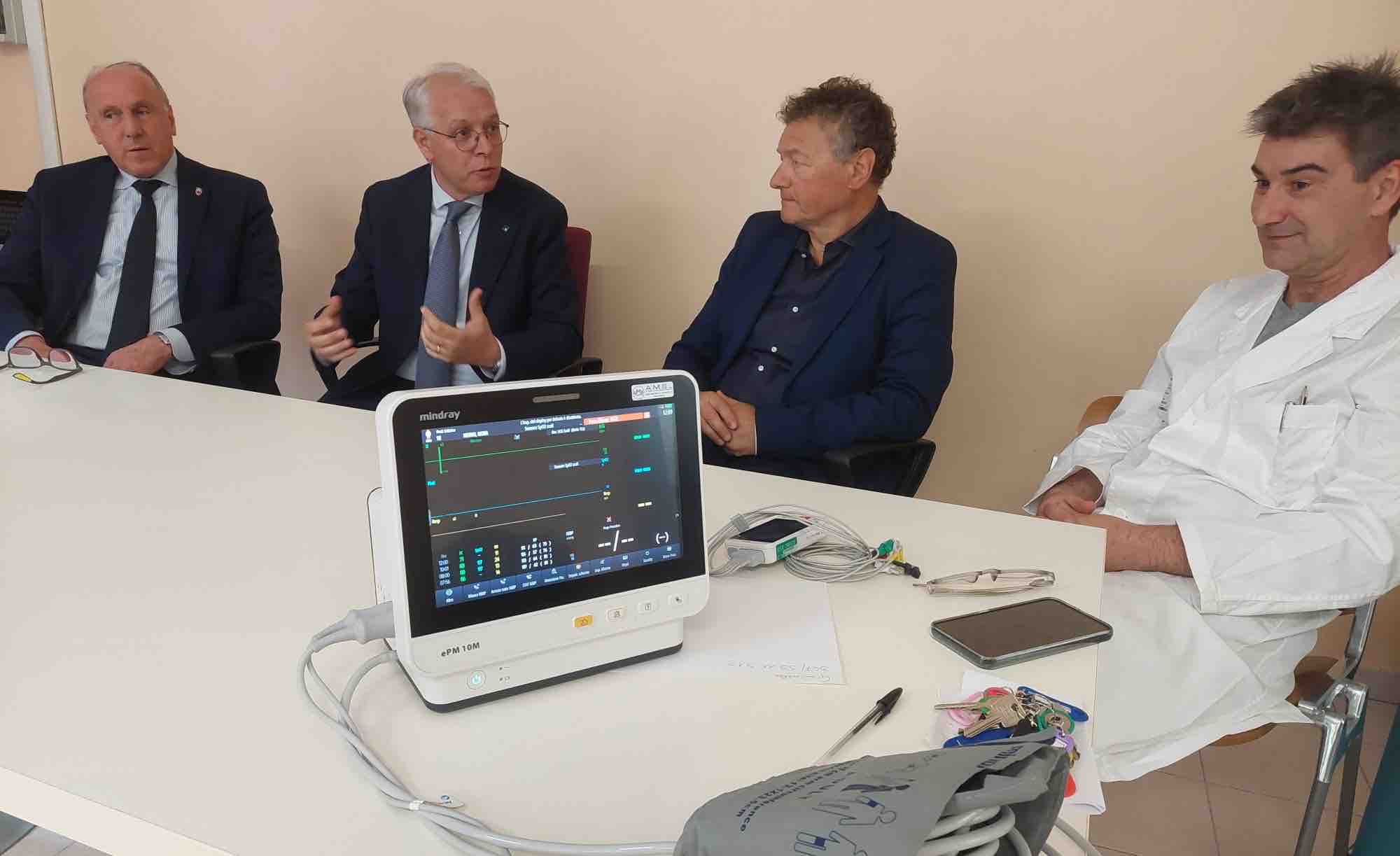 TRENTINO - Ospedale Borgo Valsugana: la Cassa Rurale dona un sistema di monitoraggio