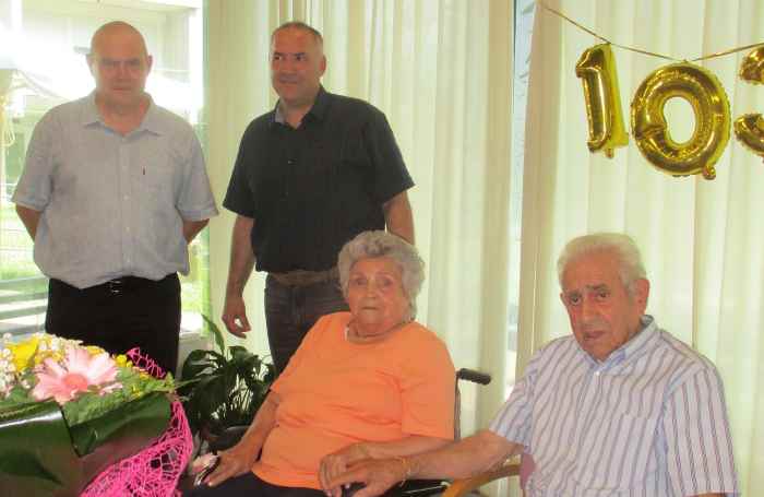 TRENTINO - Mori, i 103 anni di Antonietta Adelina Tomasoni in Tognotti