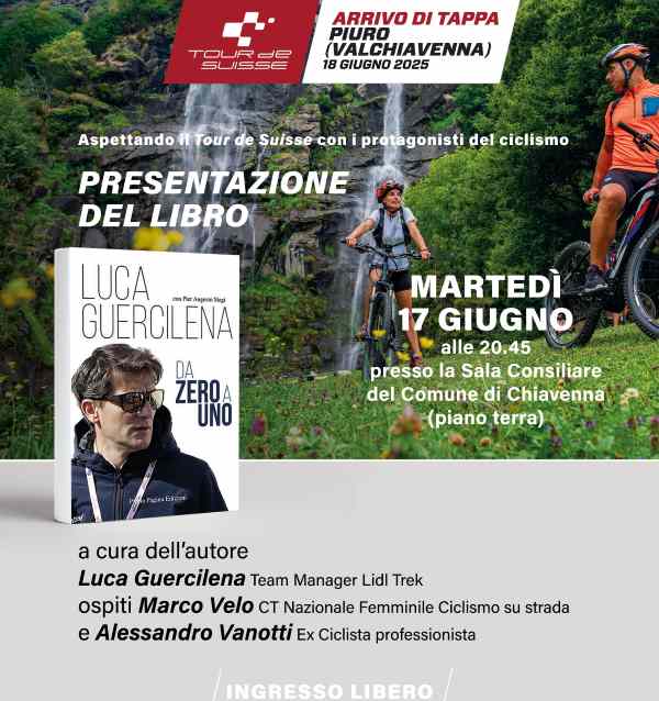 VALCHIAVENNA -  Aspettando il Tour de Suisse con i protagonisti del ciclismo