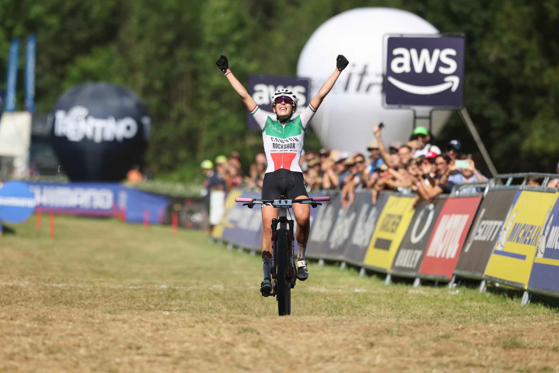 SPORT - Coppa del Mondo Mtb in Val di Sole: Vidaurre vince il Cross Country, Braidot emoziona