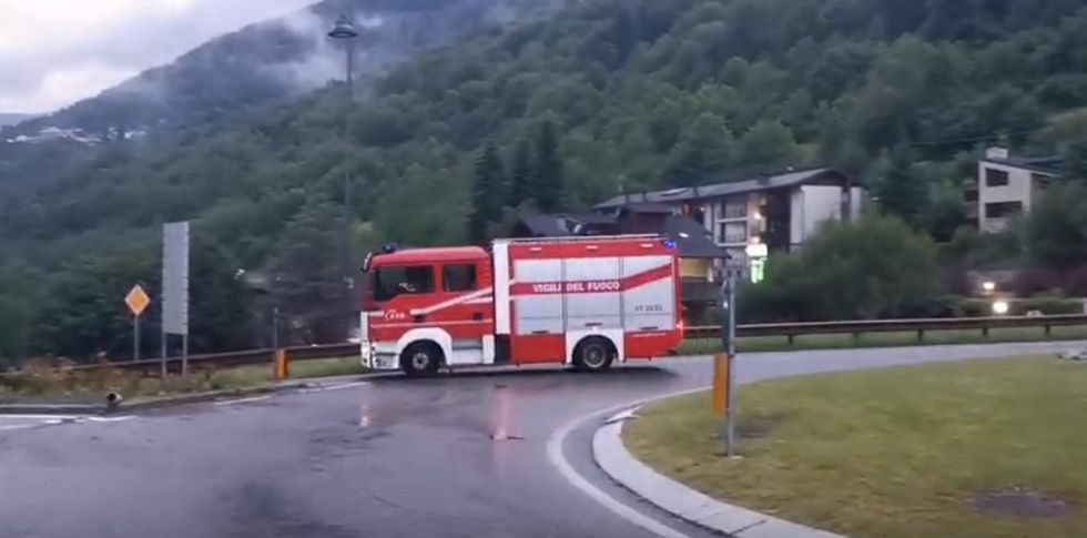 VALLE CAMONICA - Frane e allagamenti a Ponte di Legno e Temù
