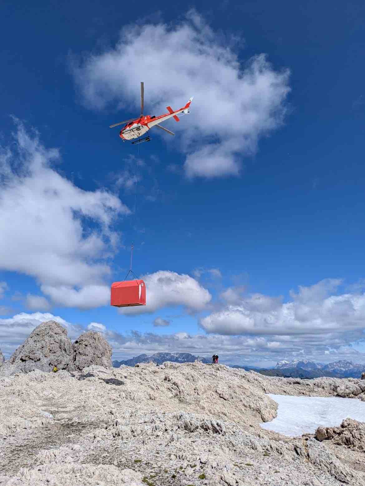 VAL DI FIEMME - Pale di San Martino, il bivacco Renato Reali si sposta di 65 metri