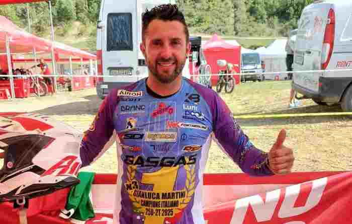 SPORT - Enduro: Gianluca Martini campione italiano categoria 250