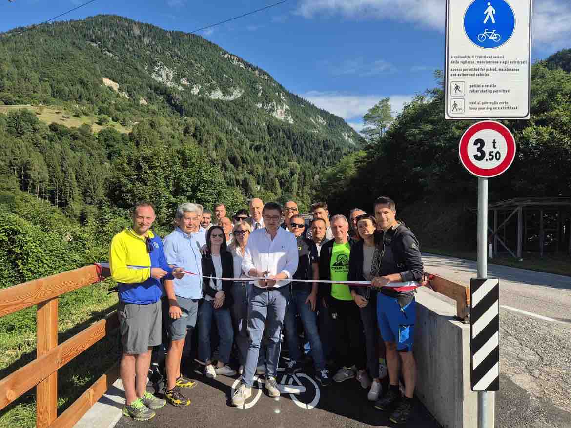ATTUALITÀ - Inaugurato il primo tratto della ciclopedonale del Tesino tra Pieve e Castello