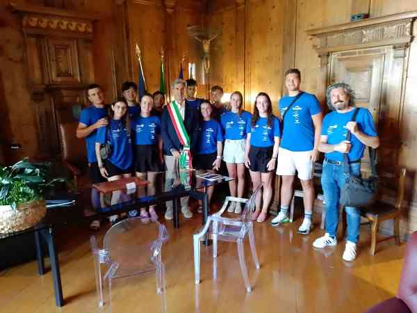 ATTUALITÀ - Sondrio, i ragazzi dell'Olympic Iron Camp a Palazzo Pretorio