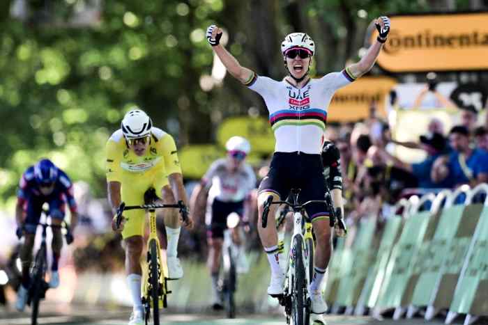 SPORT - Tour de France, a Rouen vince in volata Tadej Pogacar