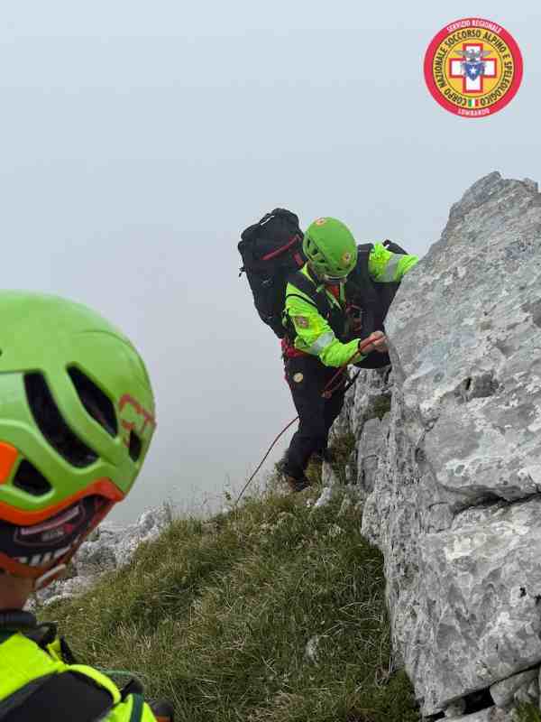 VALLE CAMONICA - Borno: recuperato alpinista sulla Cima Moren