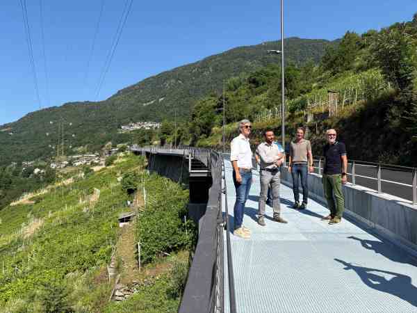 ATTUALITÀ - Sondrio, aperto il collegamento ciclopedonale con Ponchiera