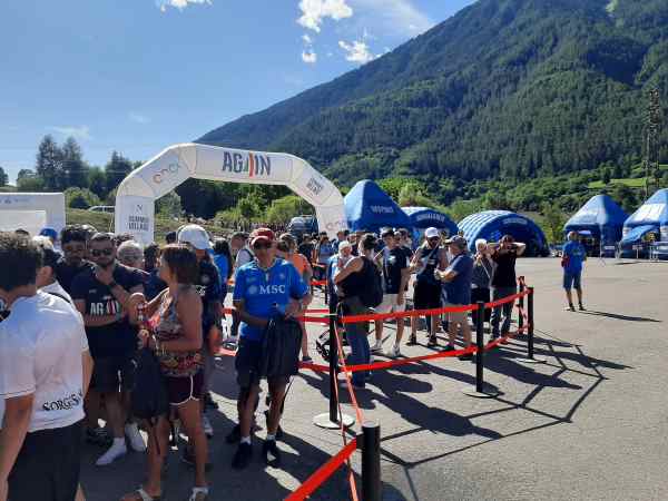 DIMARO - Grande entusiasmo per l'arrivo del Napoli in Val di Sole