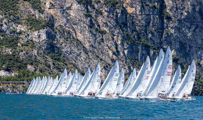 RIVA DEL GARDA - Vela: sul Garda terza tappa della J/70 Cup 2025