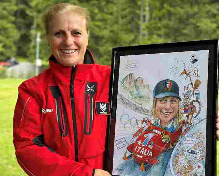 ALTO ADIGE - Selva di Val Gardena, si congeda il brigadiere capo Gerda Weissensteiner