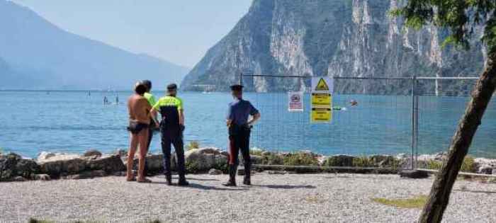 CRONACA - Riva del Garda, controlli interforze nell'area non balneabile