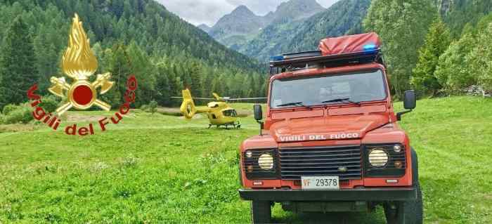 VALLE CAMONICA - Recuperato un uomo a Campovecchio di Corteno Golgi