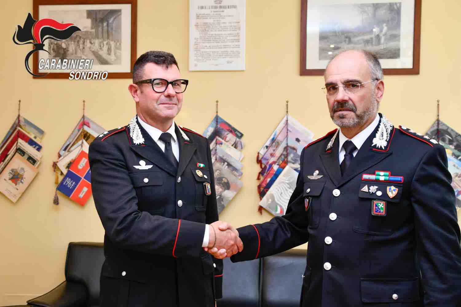 VALCHIAVENNA - Chiavenna, il Tenente Aldo Leone al Comando della Compagnia Carabinieri