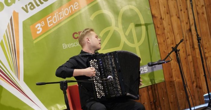 VALLE CAMONICA - Concorso Internazionale di Fisarmonica, successo dell'ucraino Sapun