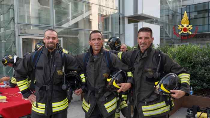 VALTELLINA - Tre pompieri di Sondrio tra i più veloci nella scalata al Galfa 