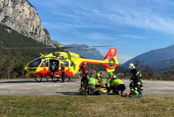 TRENTINO - Climber precipita sul Monte Brento, è in gravi condizioni