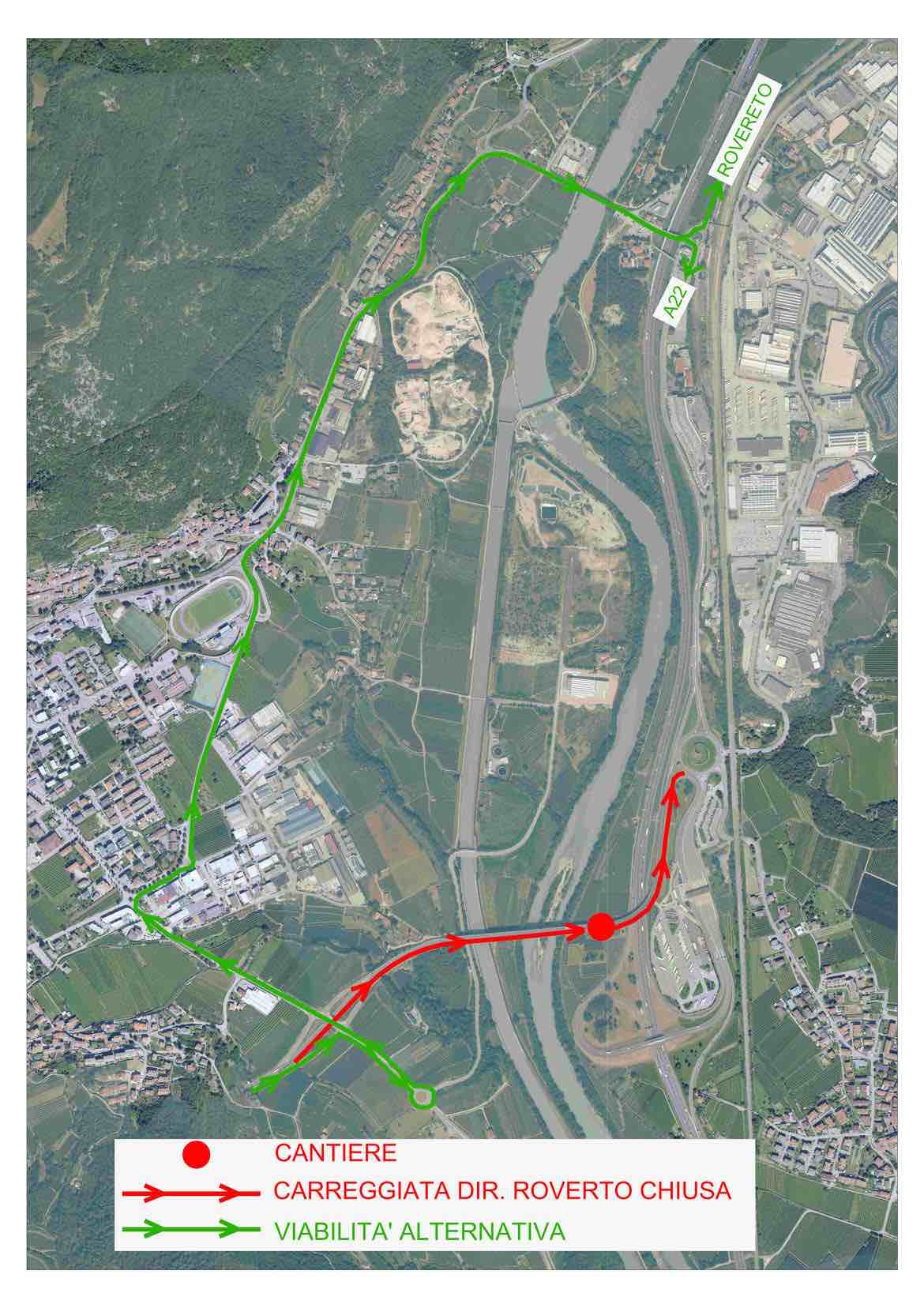 ATTUALITÀ - Lavori sulla variante di Mori, modifiche alla viabilità