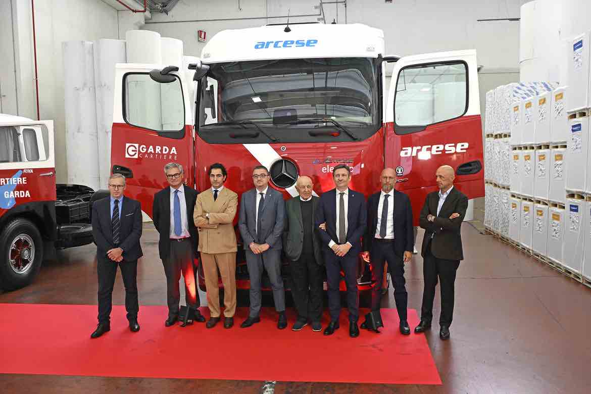 GARDA - Il primo veicolo completamente elettrico a servizio di Cartiere del Garda