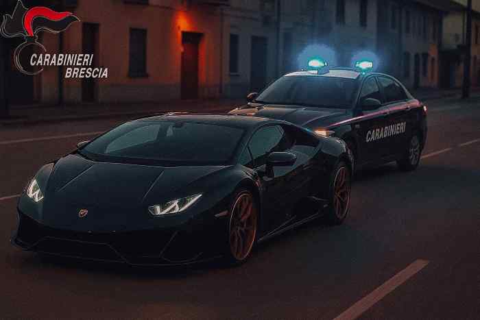 CRONACA - Fugge con la Lamborghini, preso dopo un lungo inseguimento nel Bresciano