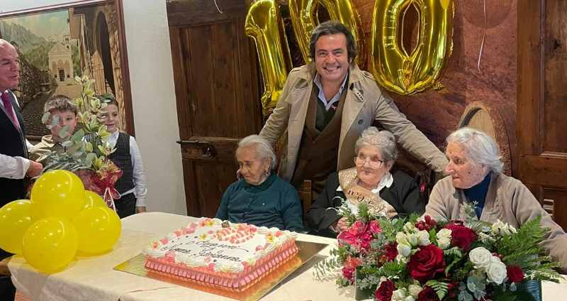 VALLE CAMONICA - Festeggiata a Paspardo la neo centenaria Giovanna Lardelli