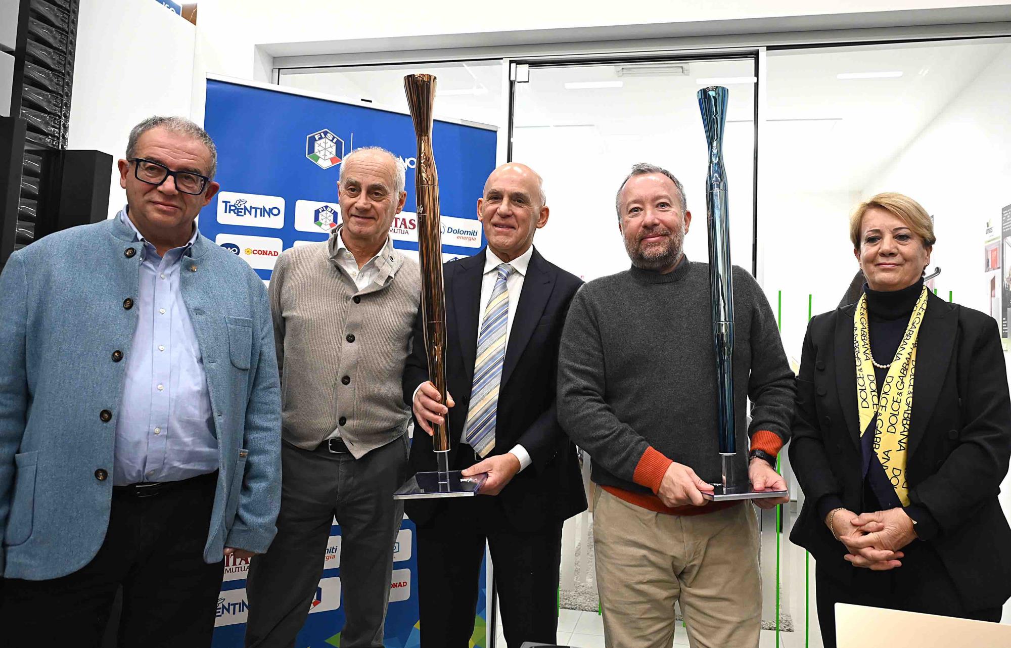 SPORT - La Federsci trentina ha presentato la stagione con le torce olimpiche
