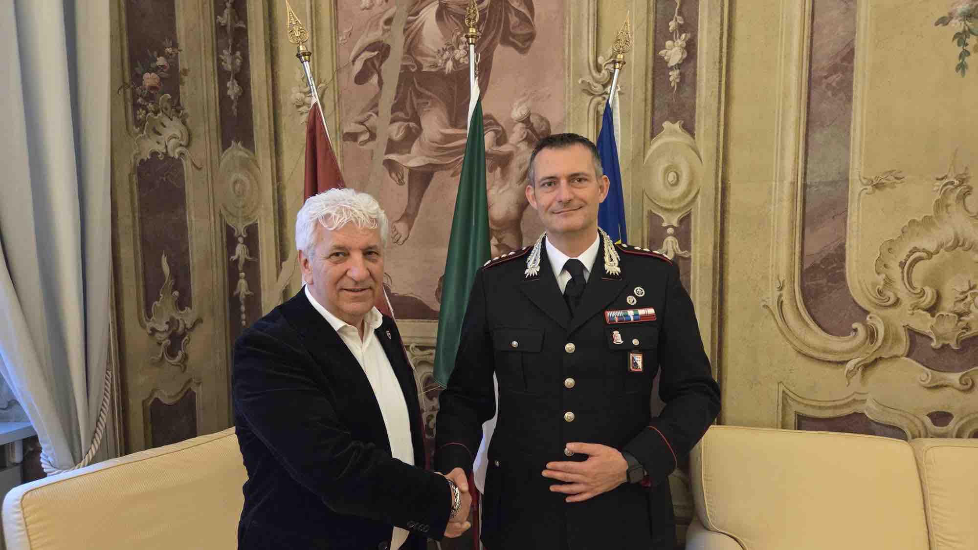 ATTUALITÀ - Il nuovo comandante Pezzillo in visita a palazzo Trentini