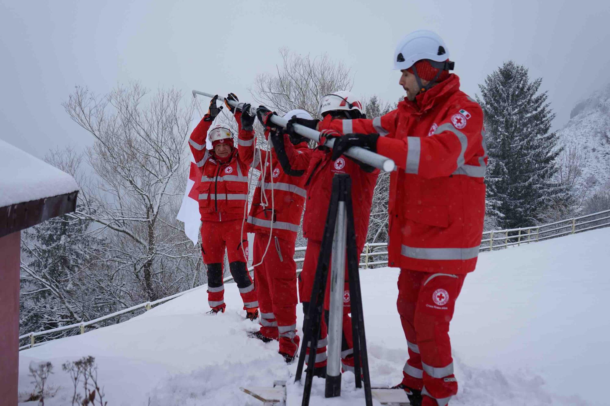 VALTELLINA - La Croce Rossa Italiana in campo alle Olimpiadi invernali Milano Cortina