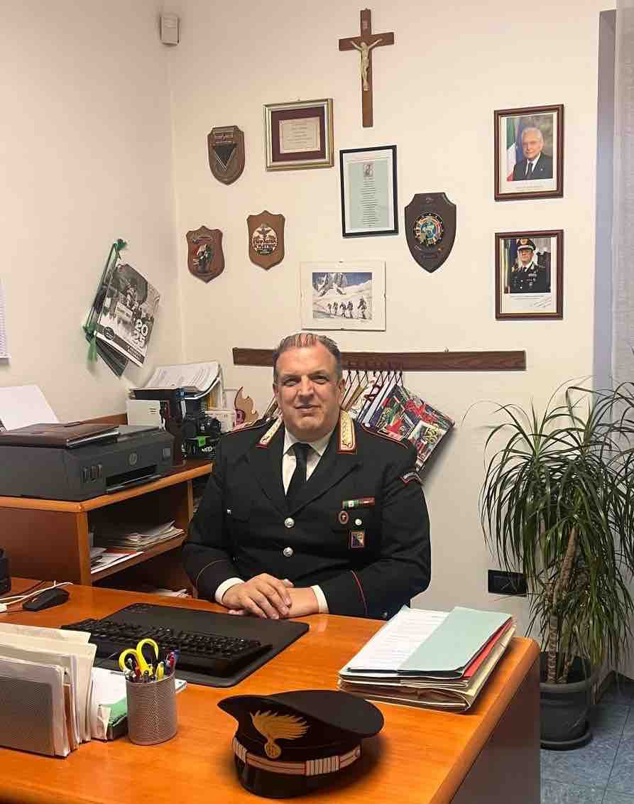 TRENTINO - Baselga di Pinè: il luogotenente Luca Mattevi va in pensione