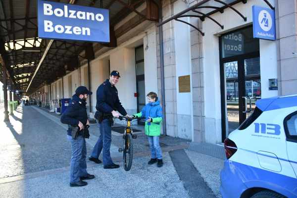 CRONACA - Restituita la bicicletta rubata ad un bambino di Bolzano
