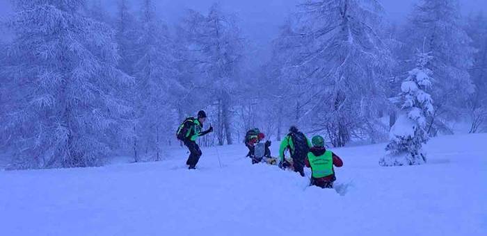 CRONACA - Soccorso scialpinista sulla piana del Gaver 