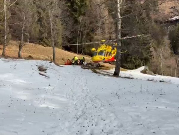 VAL DI SOLE E NON - Intervento boschivo per una caduta in Val di Pejo