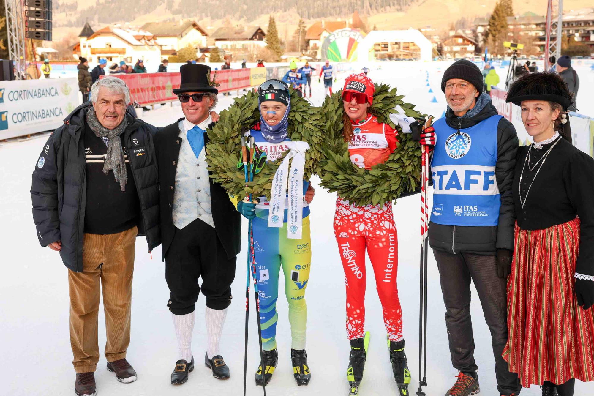 SPORT - Sci di fondo, Armellini e Börjesjö spaccano la Dobbiaco Cortina
