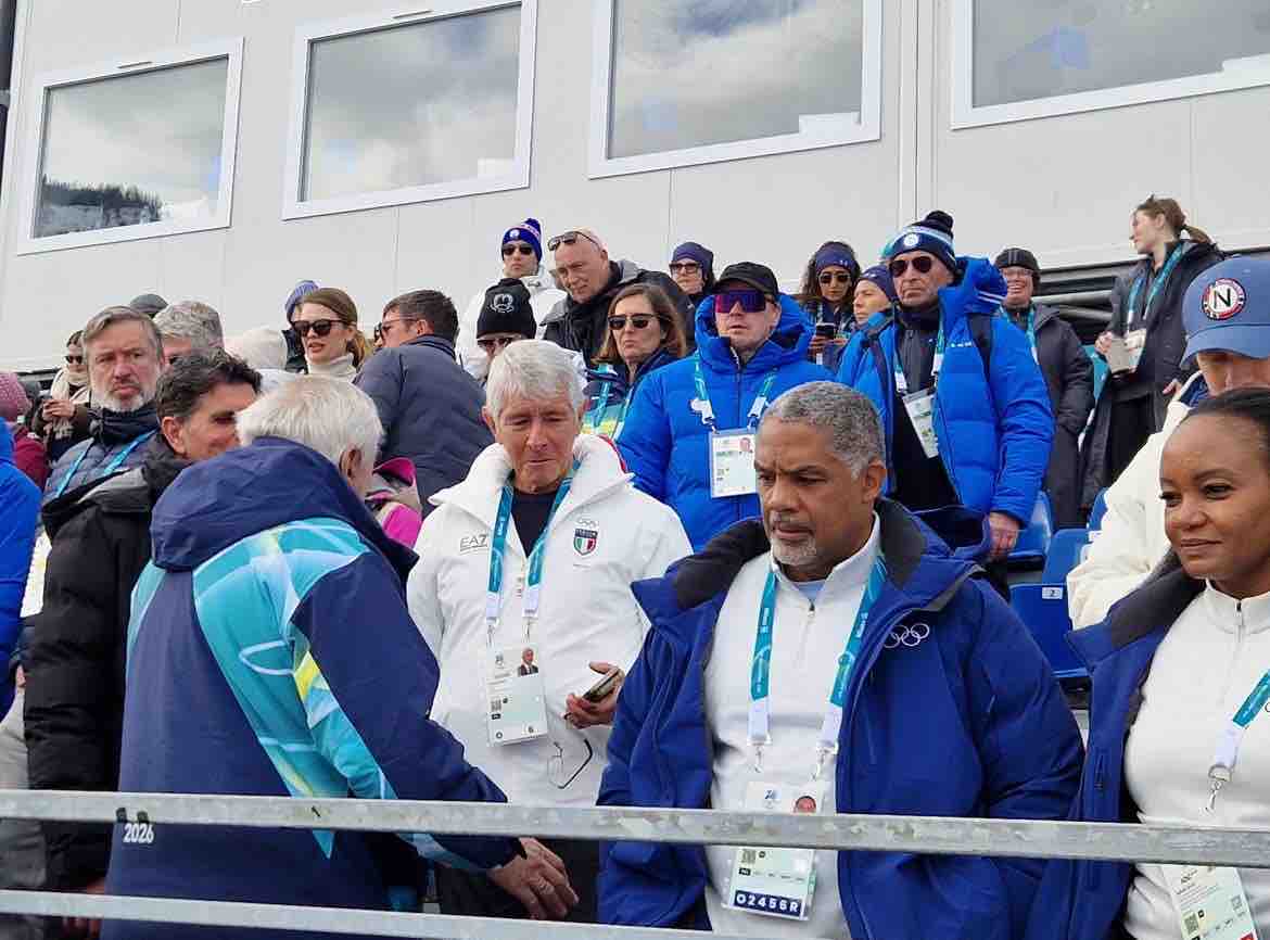 ATTUALITÀ - Olimpiadi, il ministro per lo sport e i giovani Andrea Abodi in Val di Fiemme