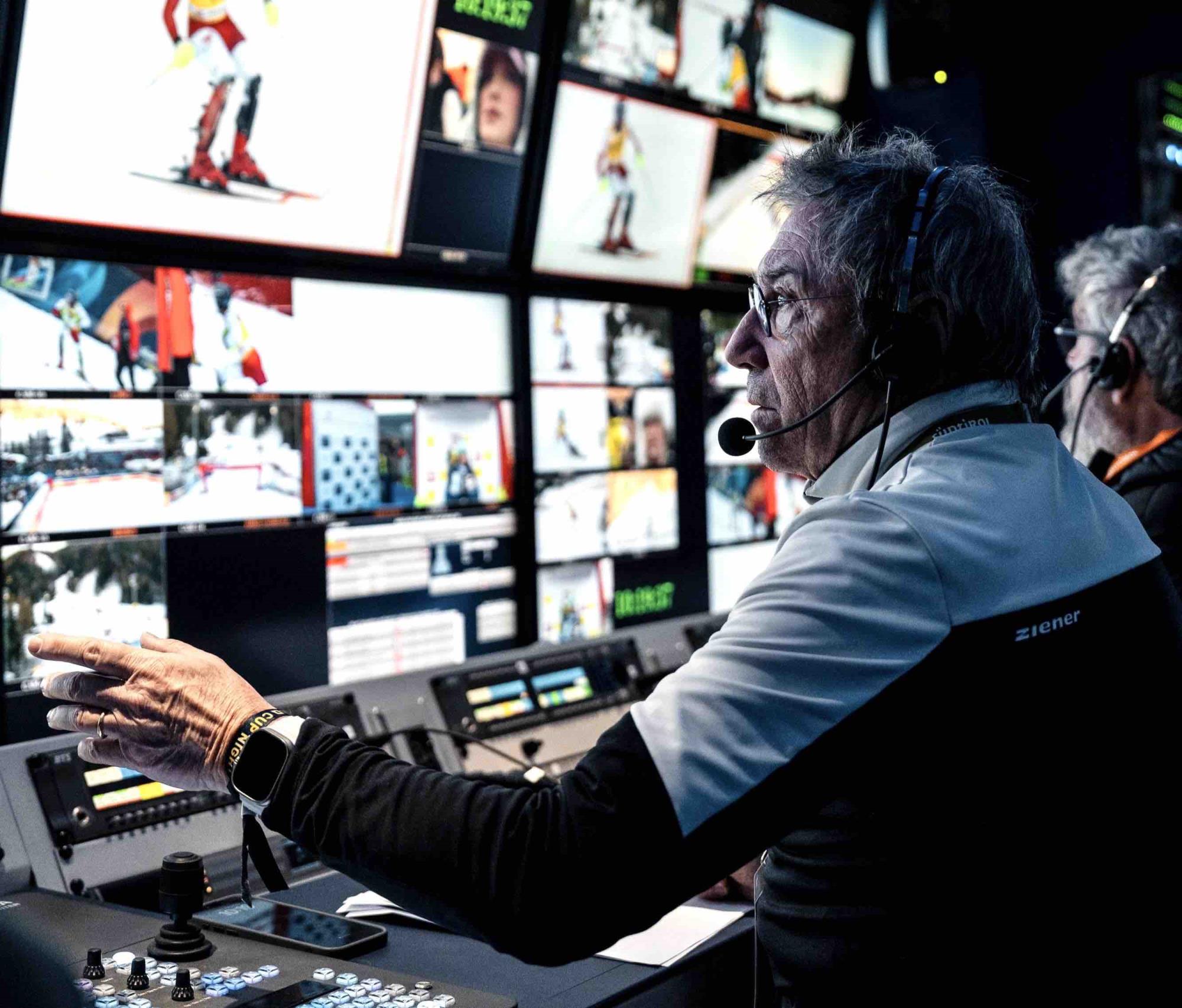 VAL DI SOLE E NON - Cles, Sandro de Manincor guida la produzione tv dello sci alpino olimpico a Cortina