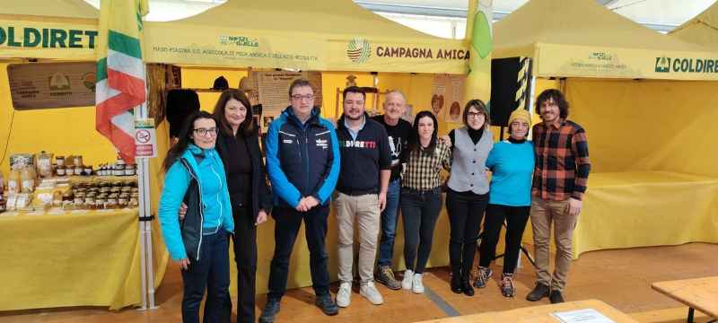 VAL DI FIEMME - Predazzo: il Governatore Fugatti visita lo spazio Coldiretti