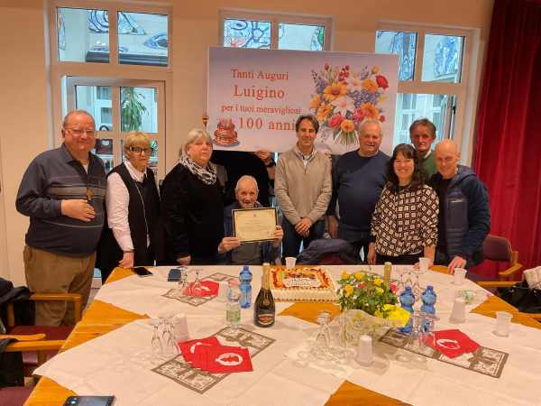 TRENTINO - All’Apsp Campagnola di Avio festa per il centenario Luigino