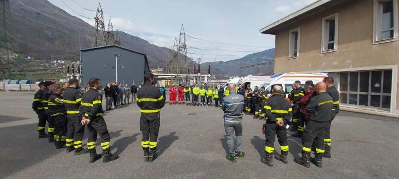 ATTUALITÀ - Valle Camonica: esercitazione nella centrale Enel di San Fiorano