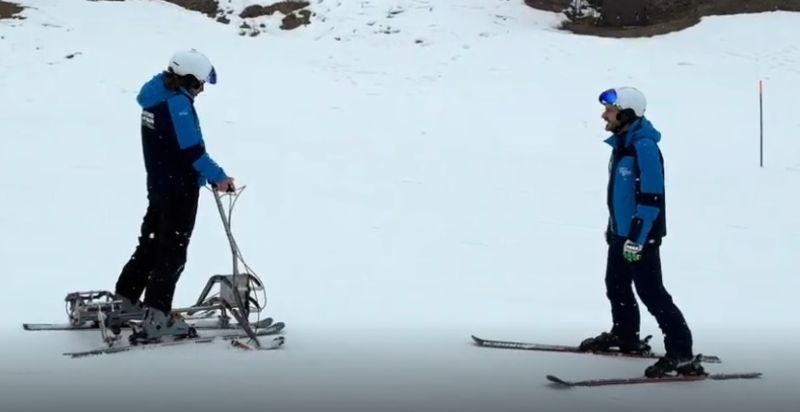 ATTUALITÀ - Alpe Cimbra: l'atleta paraplegico Roccati torna a sciare in piedi