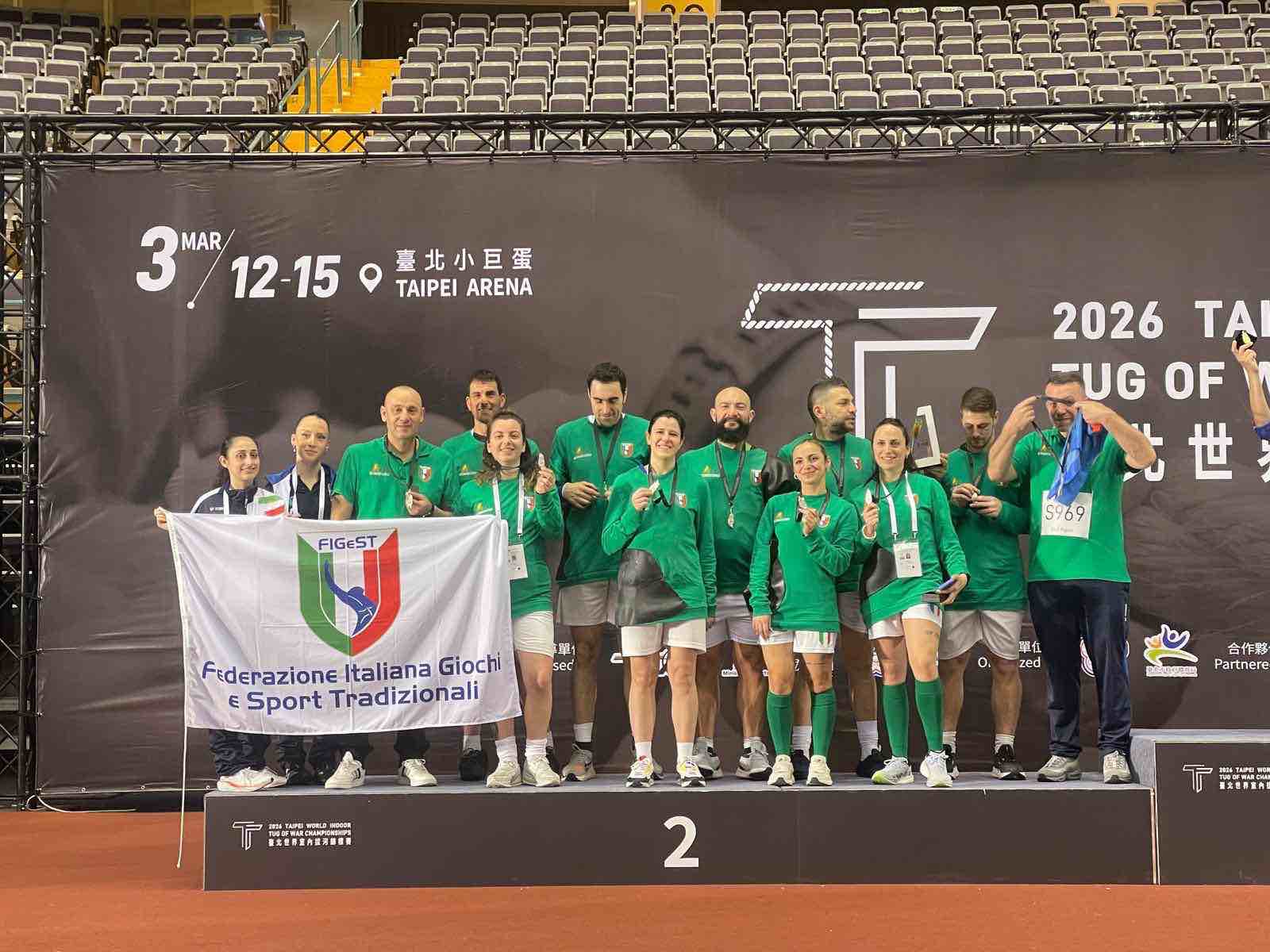 SPORT - Mondiali di tiro alla fune: il team FIGeST Morbegno sorprende a Taipei