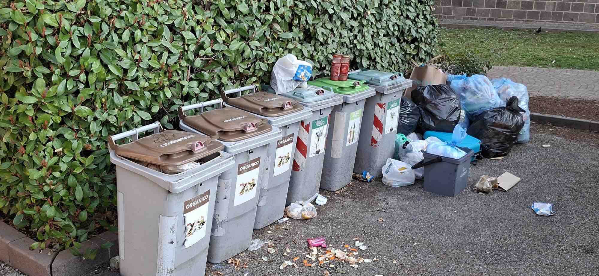 ATTUALITÀ - Trento, rifiuti accanto ai cestini: fioccano le prime multe da mille euro