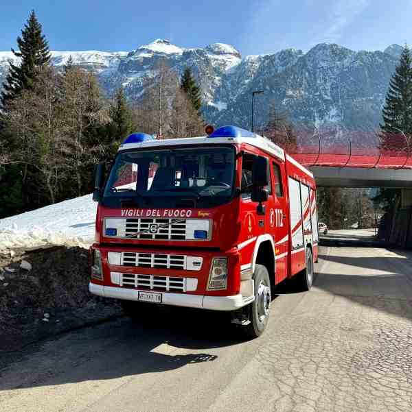 VAL DI SOLE E NON - Principio d'incendio in un albergo di Folgarida