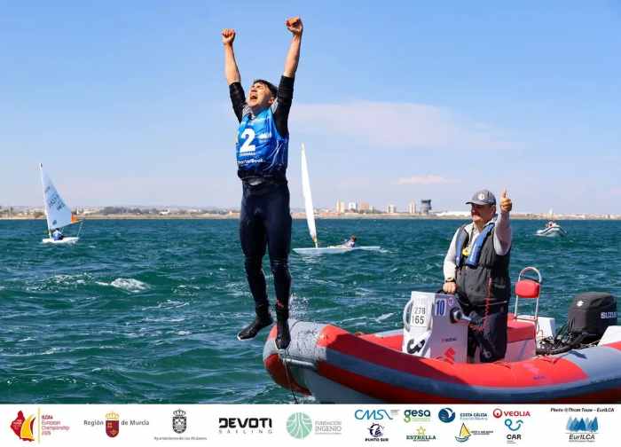 SPORT - Vela: Enrico Morina vince l'ILCA 4 Youth European Championship
