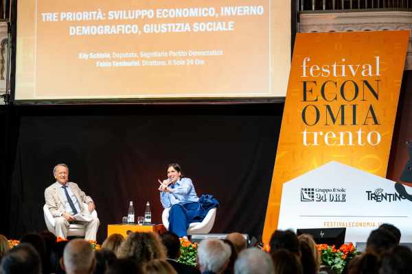 TRENTINO - Festival dell'Economia: Schlein illustra le priorità per l'Italia