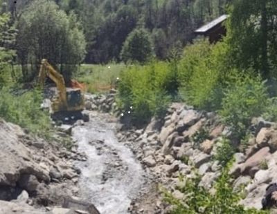 VALLE CAMONICA - Ponte di Legno: lavori di messa in sicurezza del torrente Arcanello