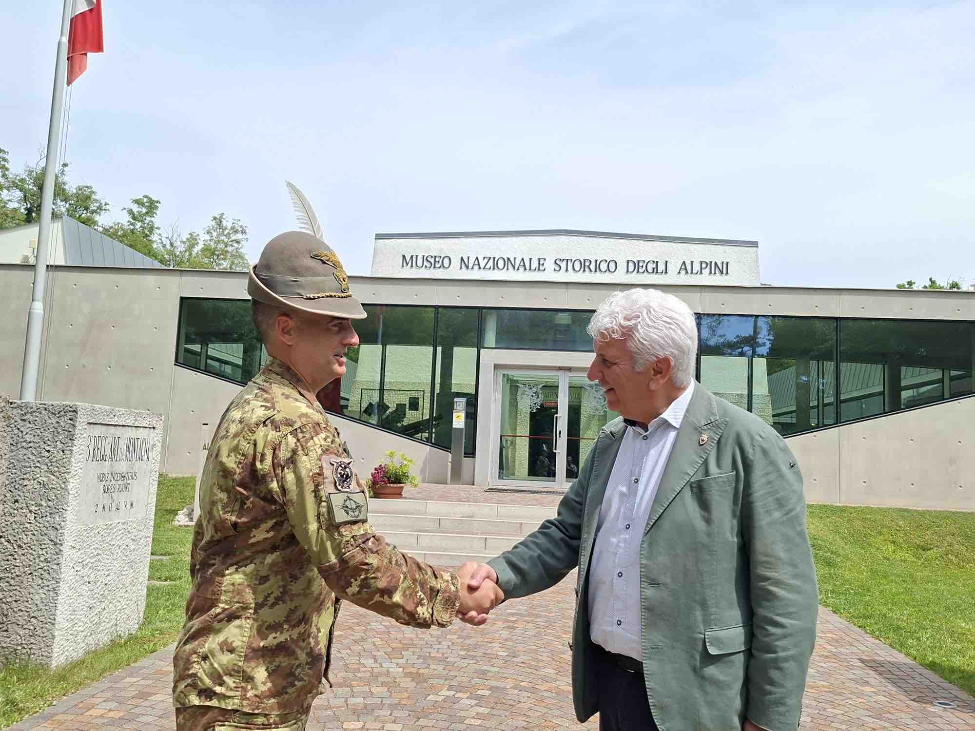 ATTUALITÀ - Visita del Presidente Soini al Museo nazionale degli Alpini del Doss Trento
