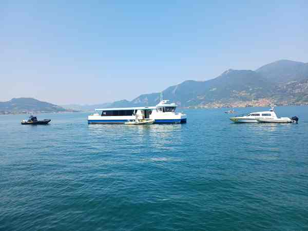 SEBINO - Esercitazione navale, soccorritori al lavoro sul lago d'Iseo